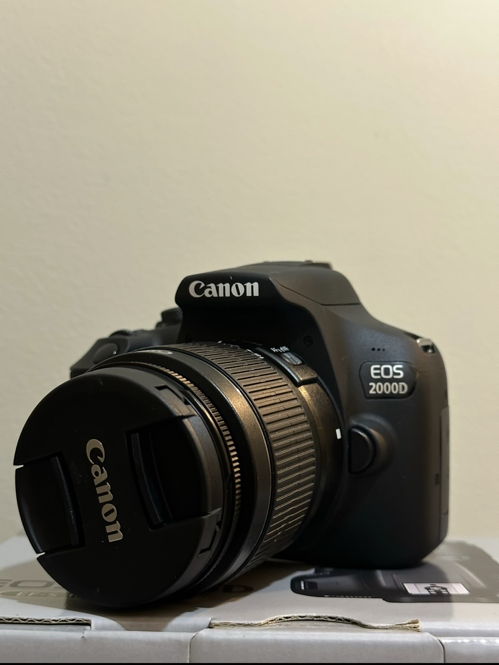 Canon EOS 2000D DSLR Camera in Black